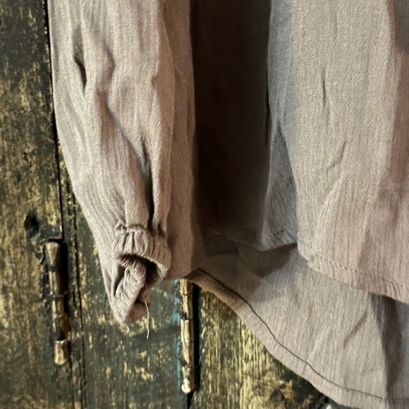 Show Me Your Mumu Thatcher Tie Top Tunic Brown Lace-Up Boho Hippie X-Small - Picture 4 of 5